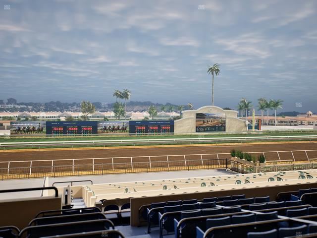 Del Mar Thoroughbred Club - Section Stretch Run Box 24 D Lvl 2 Seat View