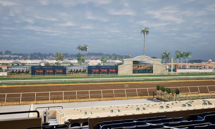Del Mar Thoroughbred Club - Section Stretch Run Box 24 D Lvl 2 Seat View