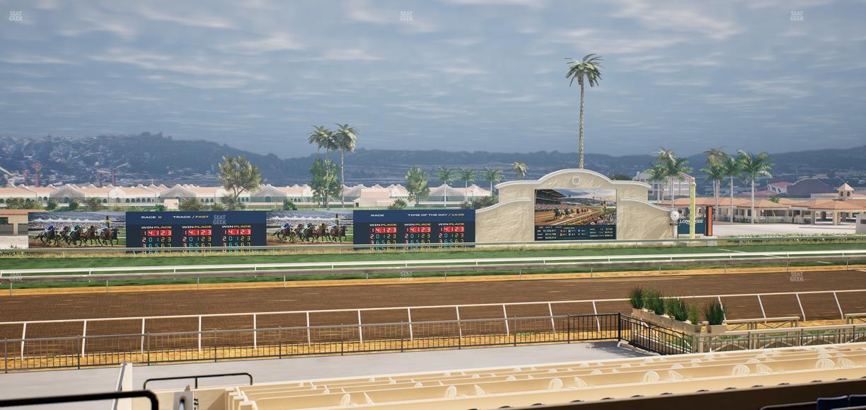 Del Mar Thoroughbred Club - Section Stretch Run Box 24 D Lvl 2 Seat View