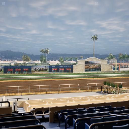 Del Mar Thoroughbred Club - Section Stretch Run Box 24 D Lvl 2 Seat View