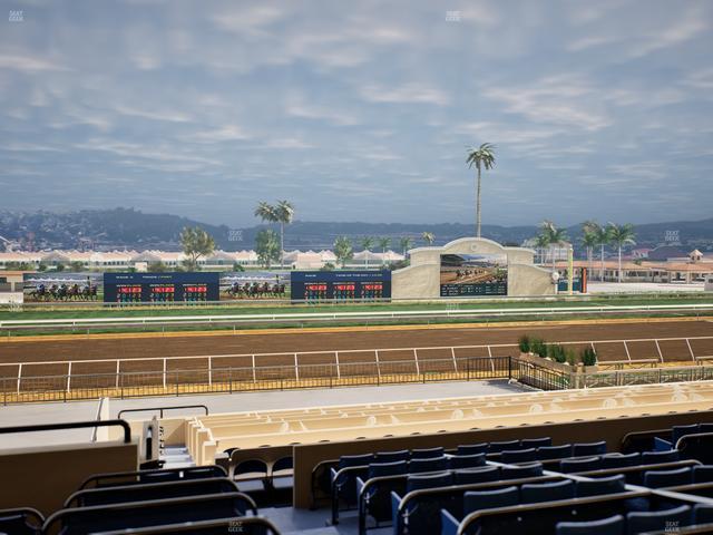 Del Mar Thoroughbred Club - Section Stretch Run Box 24 D Lvl 2 Seat View