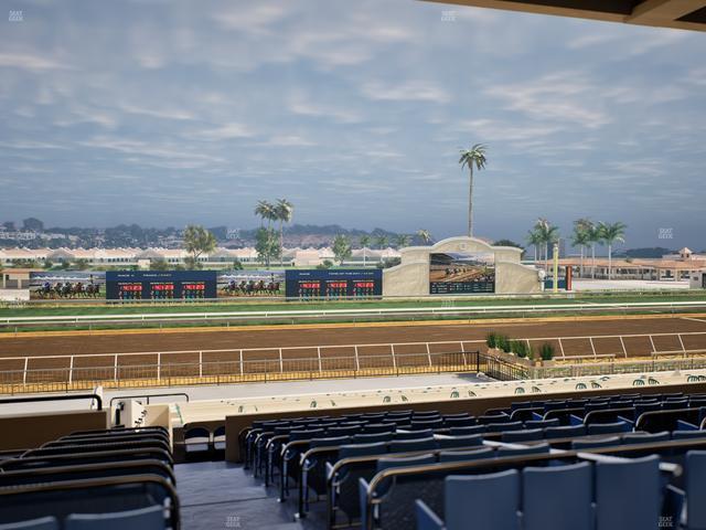 Del Mar Thoroughbred Club - Section Stretch Run Box 24 E Lvl 3 Seat View