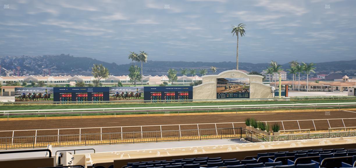Del Mar Thoroughbred Club - Section Stretch Run Box 24 E Lvl 3 Seat View