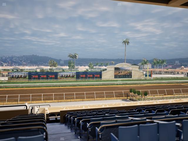 Del Mar Thoroughbred Club - Section Stretch Run Box 24 E Lvl 3 Seat View