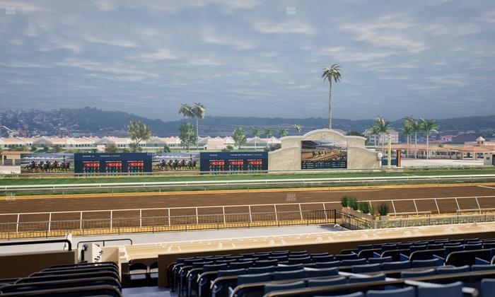 Del Mar Thoroughbred Club - Section Stretch Run Box 24 E Lvl 3 Seat View