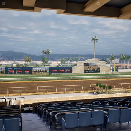 Del Mar Thoroughbred Club - Section Stretch Run Box 24 F Lvl 3 Seat View