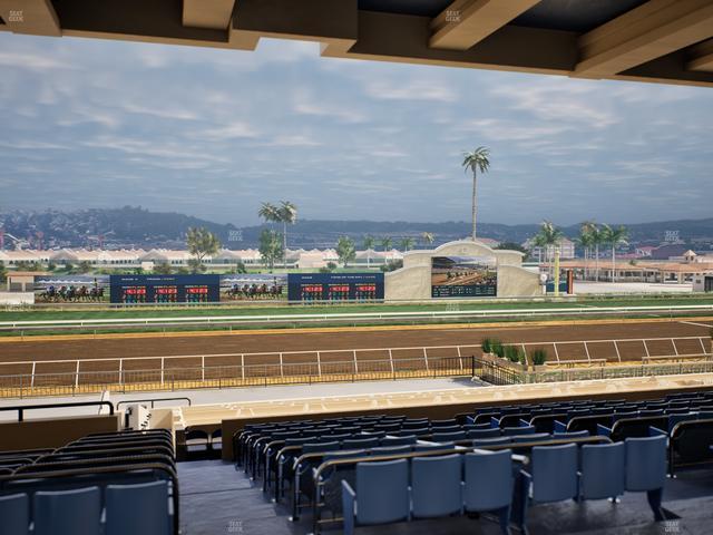 Del Mar Thoroughbred Club - Section Stretch Run Box 24 F Lvl 3 Seat View
