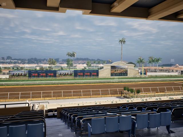 Del Mar Thoroughbred Club - Section Stretch Run Box 24 F Lvl 3 Seat View