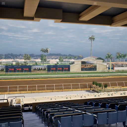 Del Mar Thoroughbred Club - Section Stretch Run Box 24 G Lvl 3 Seat View