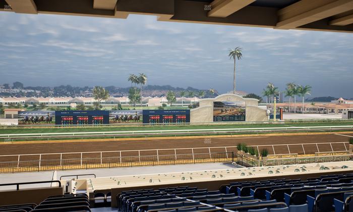 Del Mar Thoroughbred Club - Section Stretch Run Box 24 G Lvl 3 Seat View