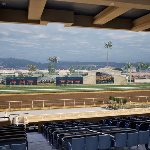 Del Mar Thoroughbred Club - Section Stretch Run Box 24 G Lvl 3 Seat View