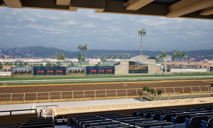 Del Mar Thoroughbred Club - Section Stretch Run Box 24 G Lvl 3 Seat View