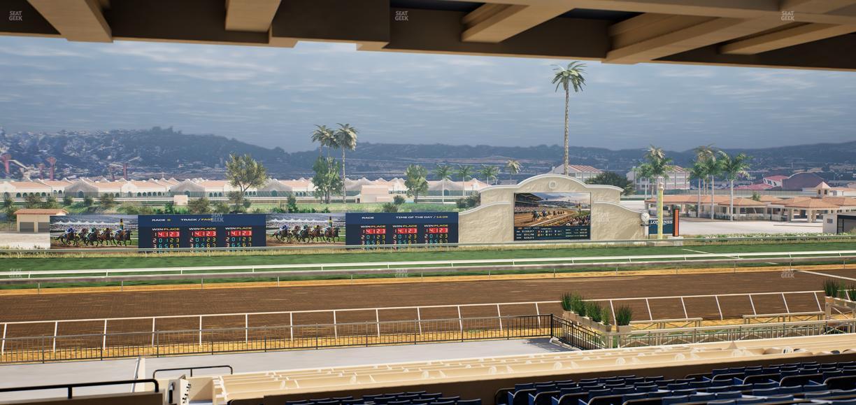Del Mar Thoroughbred Club - Section Stretch Run Box 24 H Lvl 3 Seat View