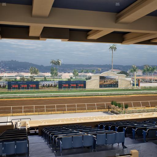 Del Mar Thoroughbred Club - Section Stretch Run Box 24 H Lvl 3 Seat View