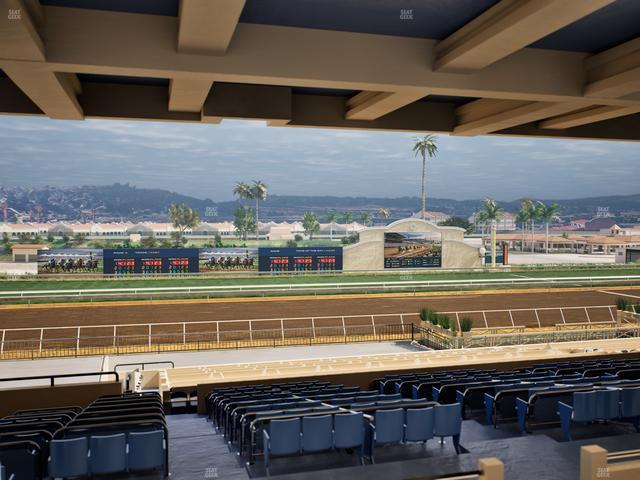 Del Mar Thoroughbred Club - Section Stretch Run Box 24 H Lvl 3 Seat View