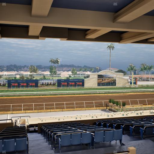 Del Mar Thoroughbred Club - Section Stretch Run Box 24 H Lvl 3 Seat View