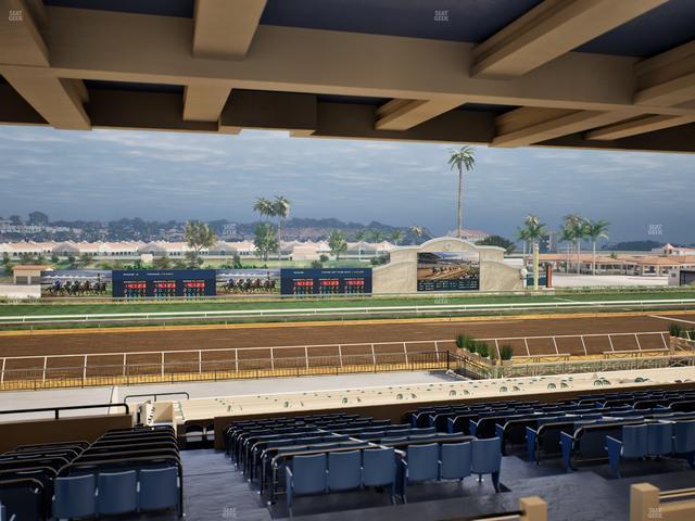 Del Mar Thoroughbred Club - Section Stretch Run Box 24 H Lvl 3 Seat View