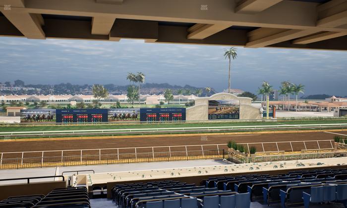 Del Mar Thoroughbred Club - Section Stretch Run Box 24 H Lvl 3 Seat View