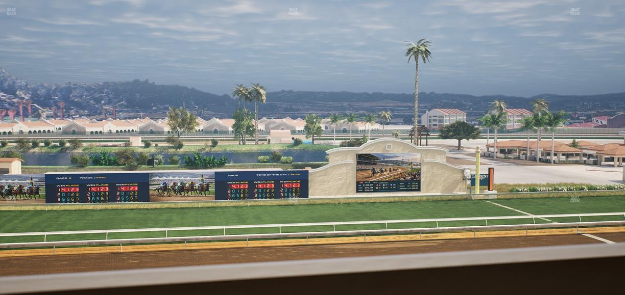 Del Mar Thoroughbred Club - Section Stretch Run Box 24 K Lvl 4 Seat View