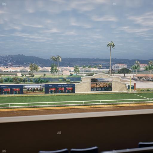 Del Mar Thoroughbred Club - Section Stretch Run Box 24 K Lvl 4 Seat View