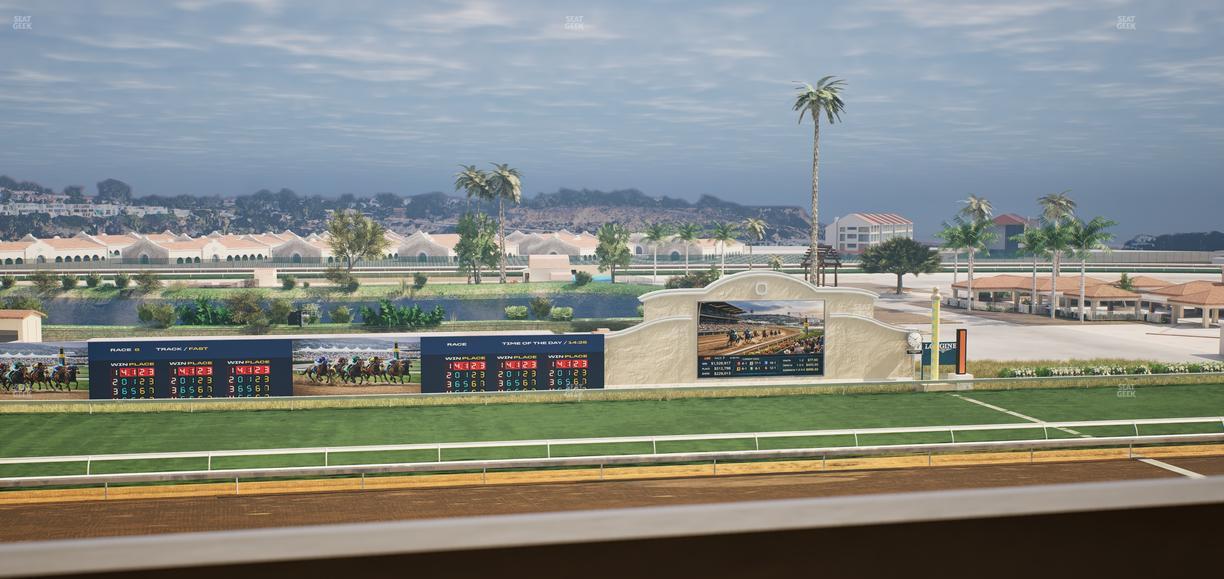 Del Mar Thoroughbred Club - Section Stretch Run Box 24 K Lvl 4 Seat View