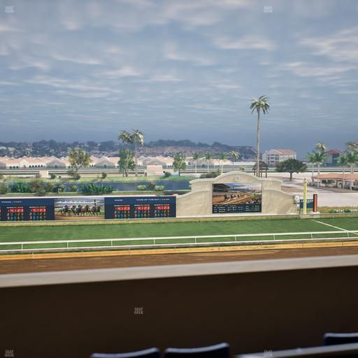 Del Mar Thoroughbred Club - Section Stretch Run Box 24 K Lvl 4 Seat View