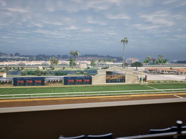Del Mar Thoroughbred Club - Section Stretch Run Box 24 K Lvl 4 Seat View