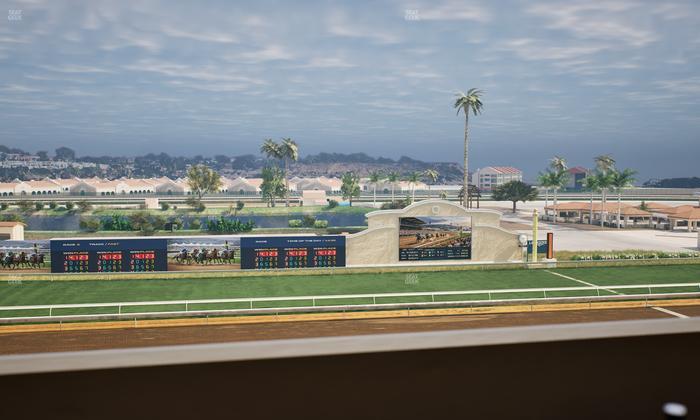 Del Mar Thoroughbred Club - Section Stretch Run Box 24 K Lvl 4 Seat View