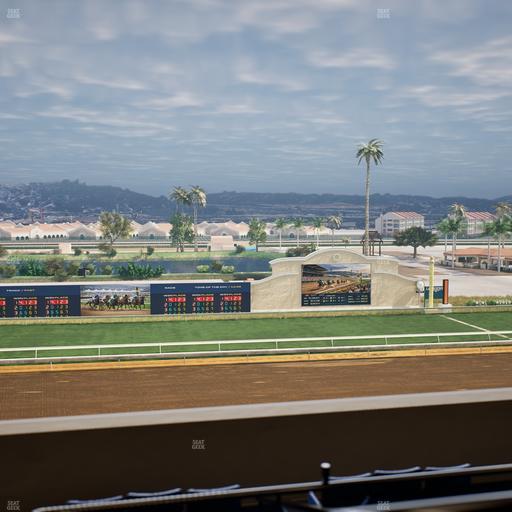 Del Mar Thoroughbred Club - Section Stretch Run Box 24 L Lvl 4 Seat View
