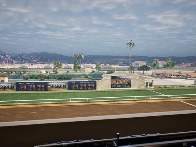 Del Mar Thoroughbred Club - Section Stretch Run Box 24 L Lvl 4 Seat View