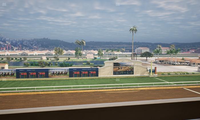 Del Mar Thoroughbred Club - Section Stretch Run Box 24 L Lvl 4 Seat View