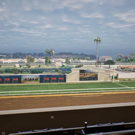 Del Mar Thoroughbred Club - Section Stretch Run Box 24 L Lvl 4 Seat View