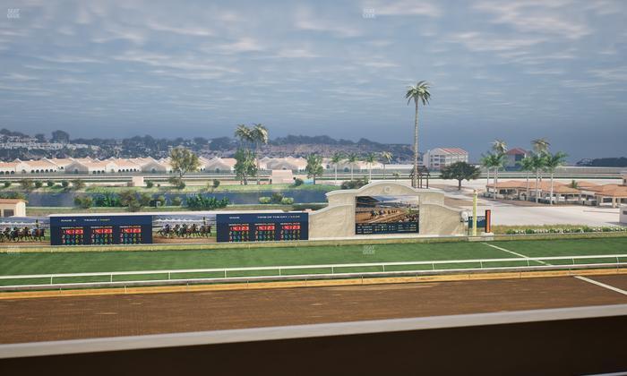 Del Mar Thoroughbred Club - Section Stretch Run Box 24 L Lvl 4 Seat View