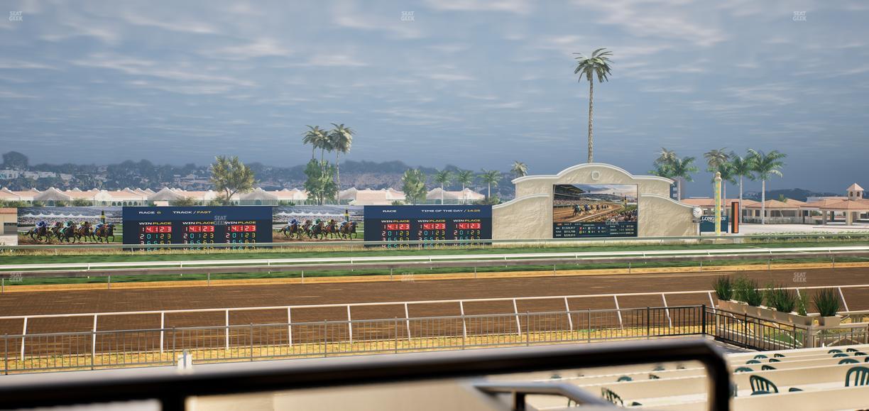 Del Mar Thoroughbred Club - Section Stretch Run Box 25 A Lvl 2 Seat View