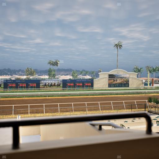 Del Mar Thoroughbred Club - Section Stretch Run Box 25 A Lvl 2 Seat View