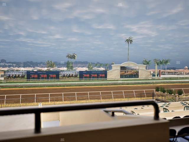 Del Mar Thoroughbred Club - Section Stretch Run Box 25 A Lvl 2 Seat View