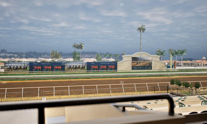Del Mar Thoroughbred Club - Section Stretch Run Box 25 A Lvl 2 Seat View