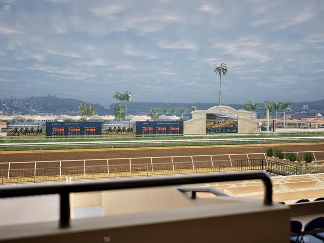 Del Mar Thoroughbred Club - Section Stretch Run Box 25 A Lvl 2 Seat View
