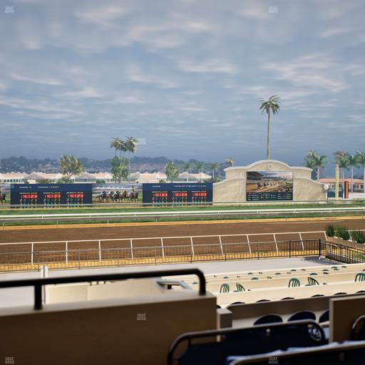 Del Mar Thoroughbred Club - Section Stretch Run Box 25 B Lvl 2 Seat View