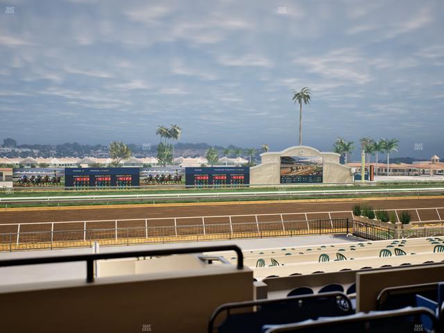 Del Mar Thoroughbred Club - Section Stretch Run Box 25 B Lvl 2 Seat View