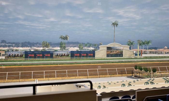Del Mar Thoroughbred Club - Section Stretch Run Box 25 B Lvl 2 Seat View