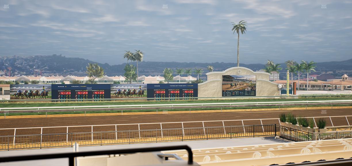 Del Mar Thoroughbred Club - Section Stretch Run Box 25 B Lvl 2 Seat View