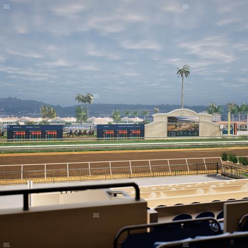 Del Mar Thoroughbred Club - Section Stretch Run Box 25 B Lvl 2 Seat View