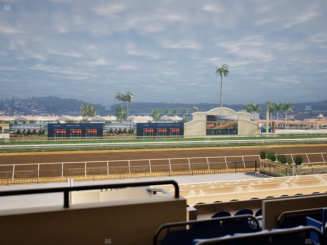 Del Mar Thoroughbred Club - Section Stretch Run Box 25 B Lvl 2 Seat View
