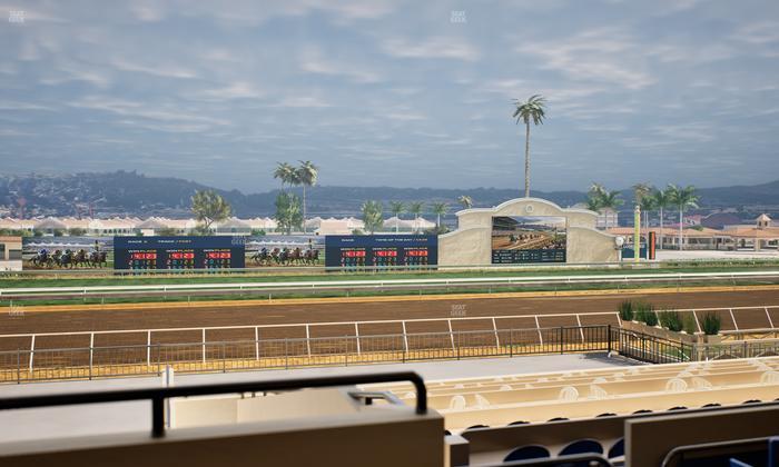 Del Mar Thoroughbred Club - Section Stretch Run Box 25 B Lvl 2 Seat View