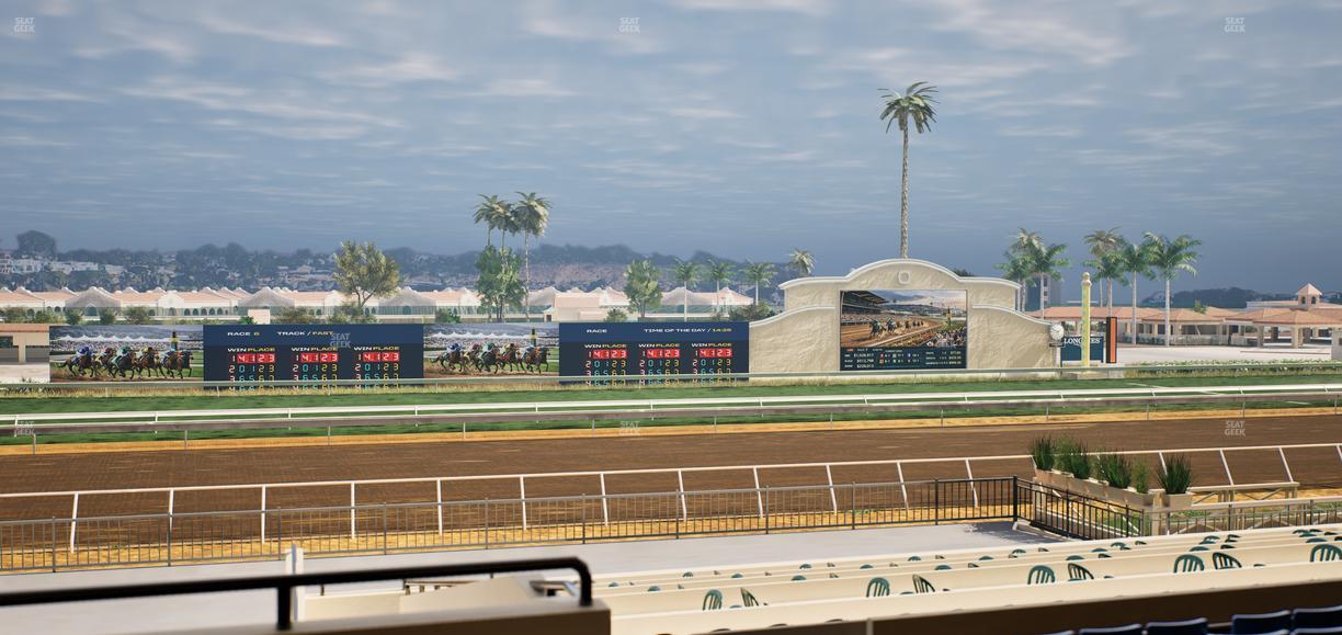 Del Mar Thoroughbred Club - Section Stretch Run Box 25 C Lvl 2 Seat View