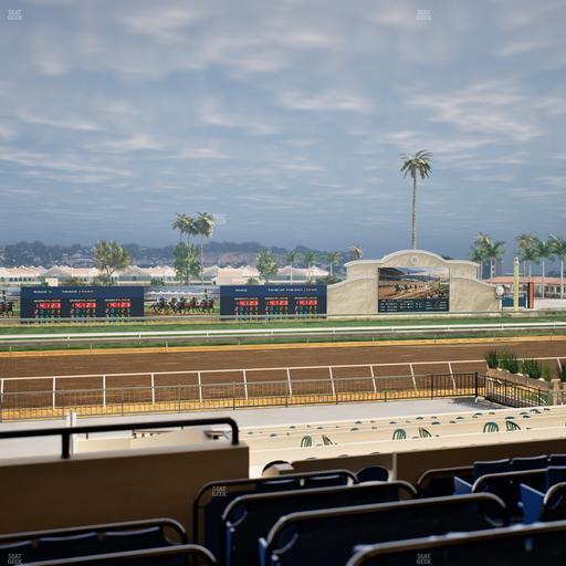 Del Mar Thoroughbred Club - Section Stretch Run Box 25 C Lvl 2 Seat View