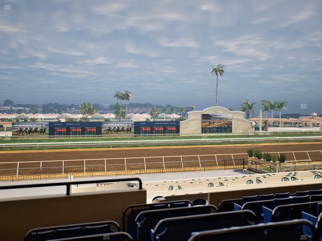 Del Mar Thoroughbred Club - Section Stretch Run Box 25 C Lvl 2 Seat View