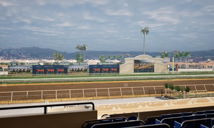 Del Mar Thoroughbred Club - Section Stretch Run Box 25 C Lvl 2 Seat View