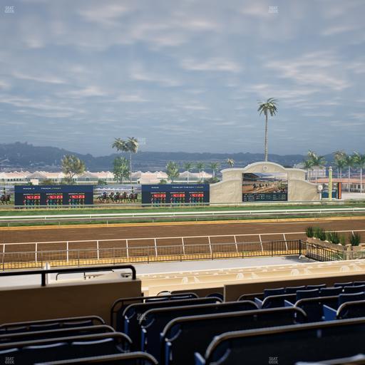 Del Mar Thoroughbred Club - Section Stretch Run Box 25 D Lvl 2 Seat View